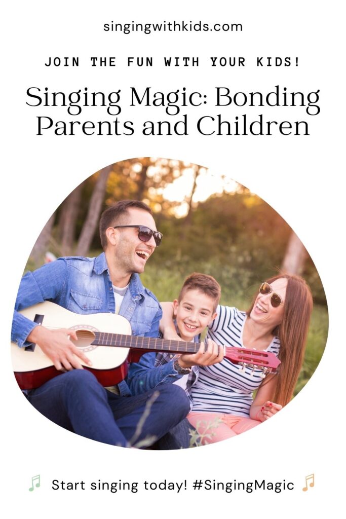 Heartwarming scene of parents and child engaged in singing, capturing the essence of family bonding
