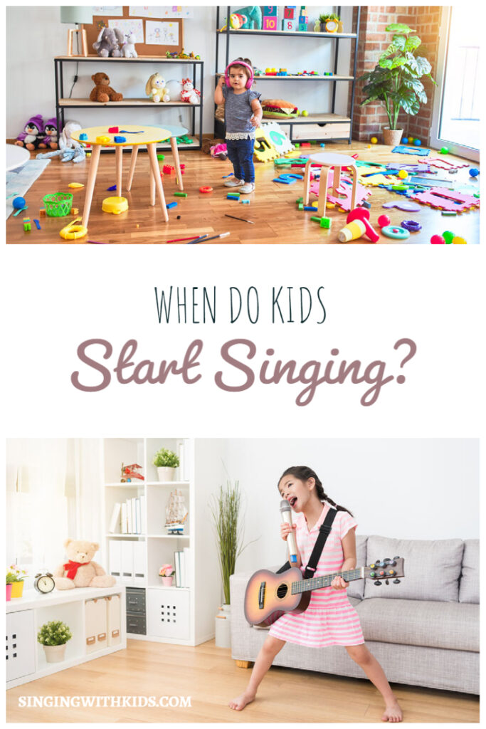 When do kids start singing