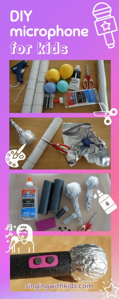 Fun DIY microphone for kids using household items easy musical craft