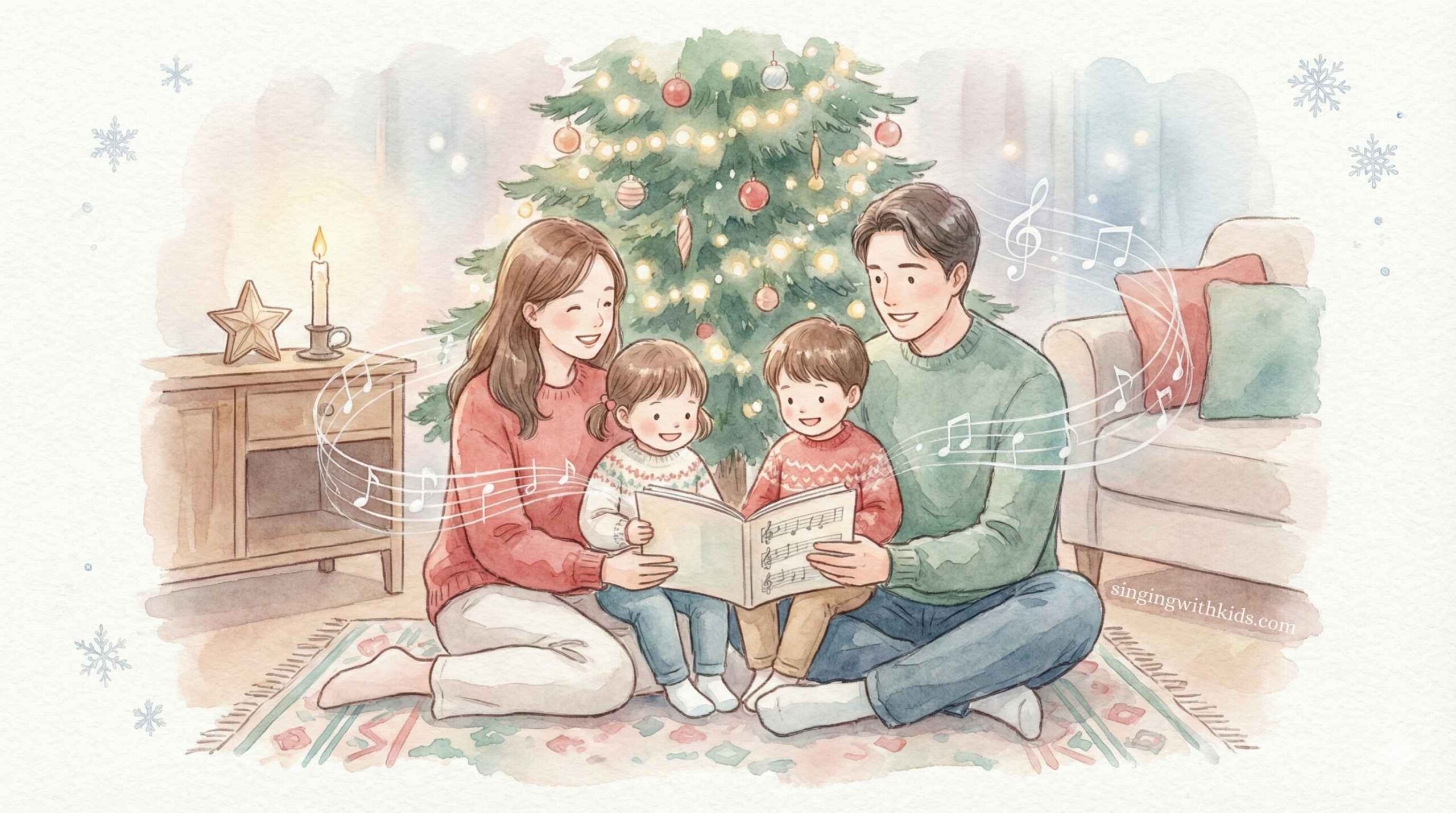 15 easy Christmas songs for kids to sing at home