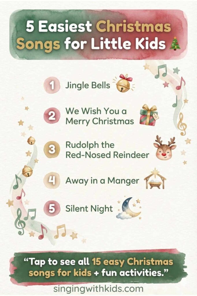 5 easiest Christmas songs for little kids
